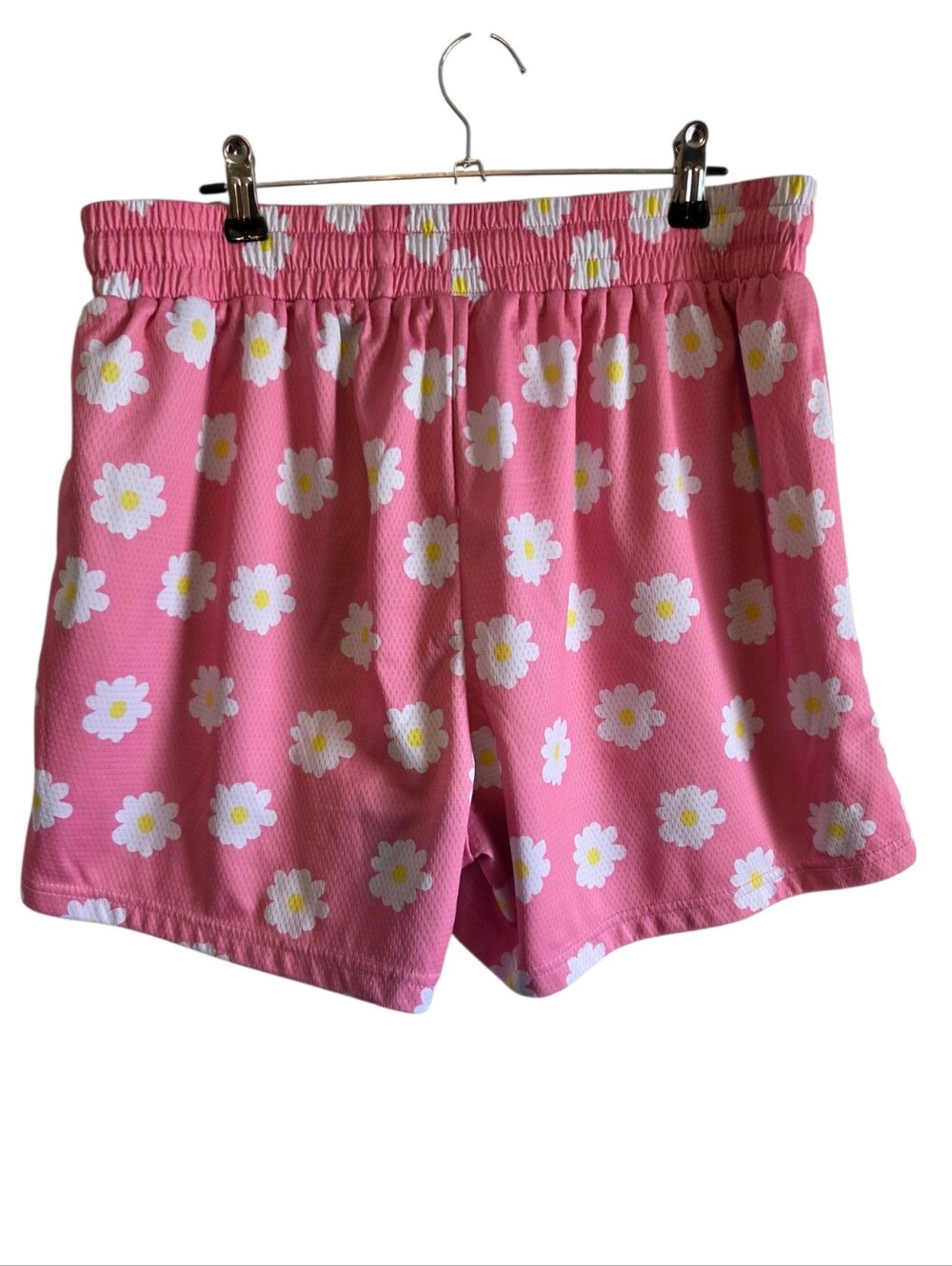 Kill Crew Unisex Pink White Daisy Athletic Logo Shorts Size 3X ~ Pre-Owned - Picture 4 of 8